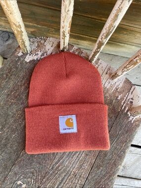 Carhartt Kids Burnt Orange Knit Cuffed Beanie